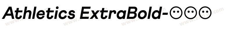 Athletics ExtraBold字体转换